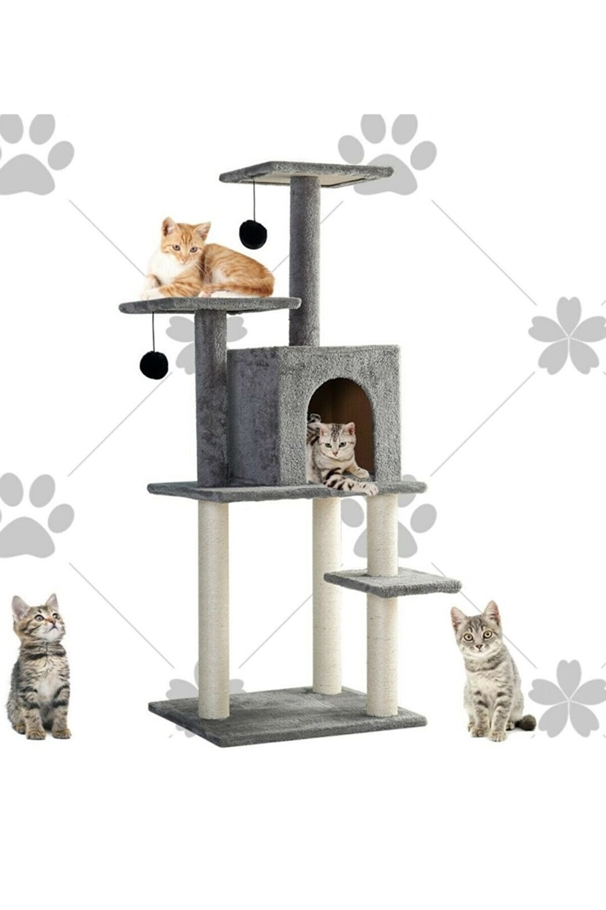 Nursoft Double Step Kedi Tırmalama Evi Nr-0061